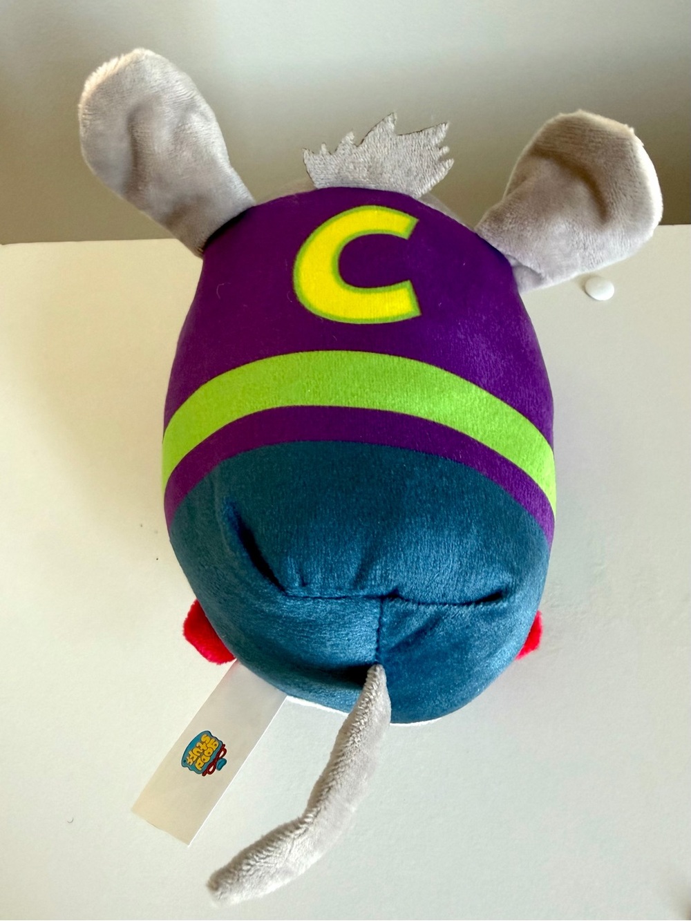 Chuck E Cheese Mouse 7” Stackable Tsum Tsum Style Stuffed Plush Mascot Prize Toy - Picture 8 of 12